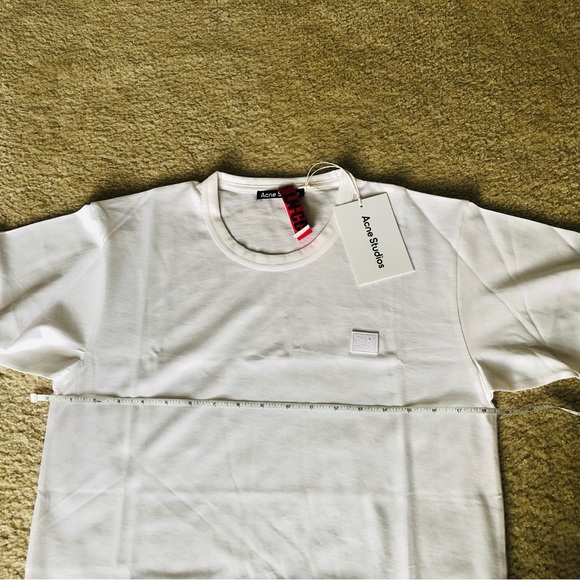 Acne Studios woman white Face-patch cotton jersey T-shirt - Picture 5 of 8